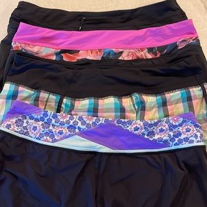 *SOLD*.    LULULEMON LINED ATHLETIC SHORTS (4 prs)